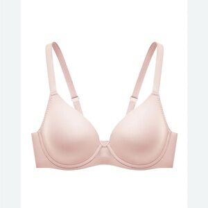 Understance Mesh Contour FlexWire Plunge Bra NWT powder pink 38B